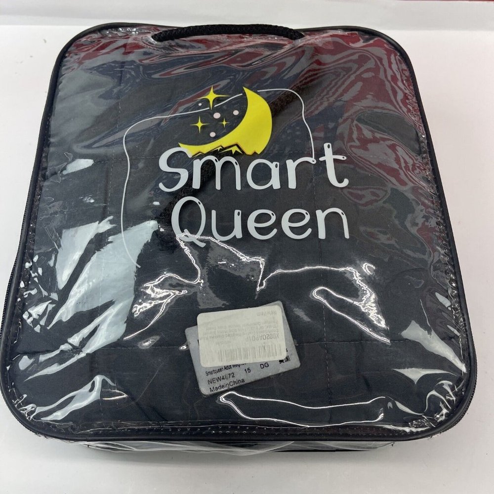 Smart Queen Cooling Weighted Blankets Adult 15 lbs, 48"x 72", Twin Size Heavy